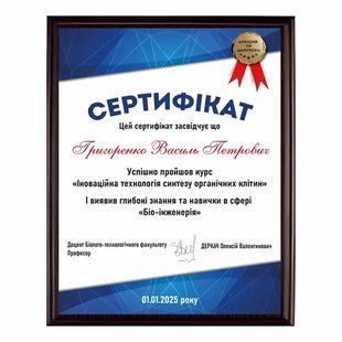 Сертификат из металла белого цвета на подложке 220х300мм DNM4023 фото